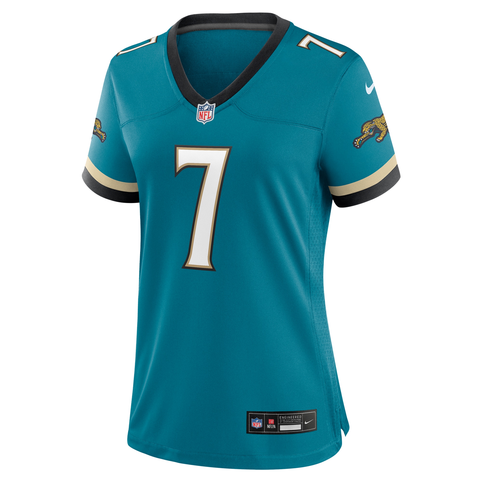 Women's Jacksonville Jaguars Brian Thomas Jr. Teal Prowler Throwback Game Jersey JS8164 nicesnker - Image 2