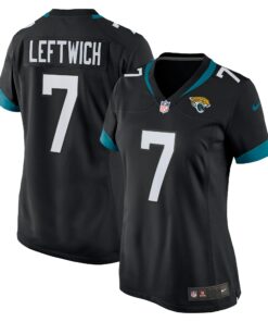 Women's Jacksonville Jaguars Byron Leftwich Black Alternate Retired Player Game Jersey JS5084 nicesnker