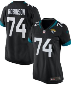 Women's Jacksonville Jaguars Cam Robinson Black Game Jersey JS7411 nicesnker