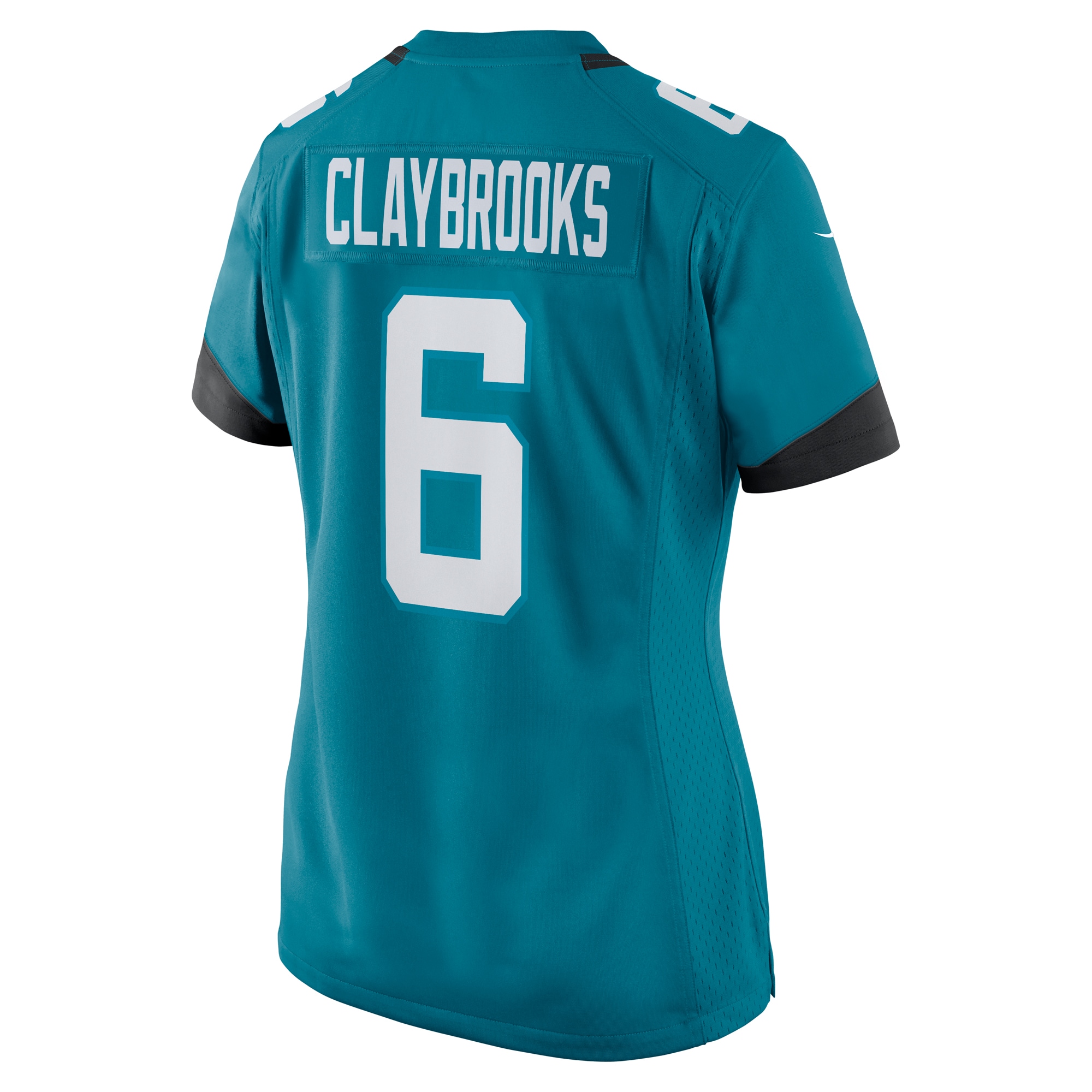 Women's Jacksonville Jaguars Chris Claybrooks Teal Game Player Jersey JS1430 nicesnker - Image 3