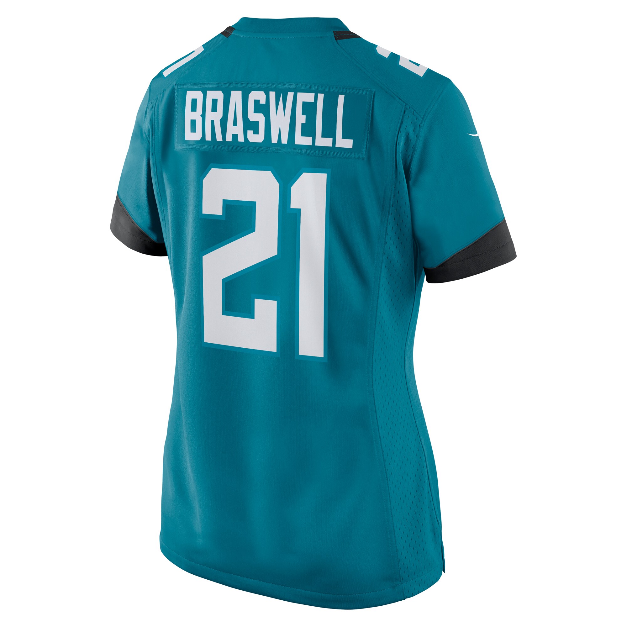 Women's Jacksonville Jaguars Christian Braswell Teal Team Game Jersey JS7334 nicesnker - Image 3