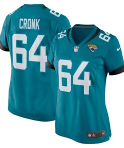 Women's Jacksonville Jaguars Coy Cronk Teal Game Player Jersey JS6146 nicesnker