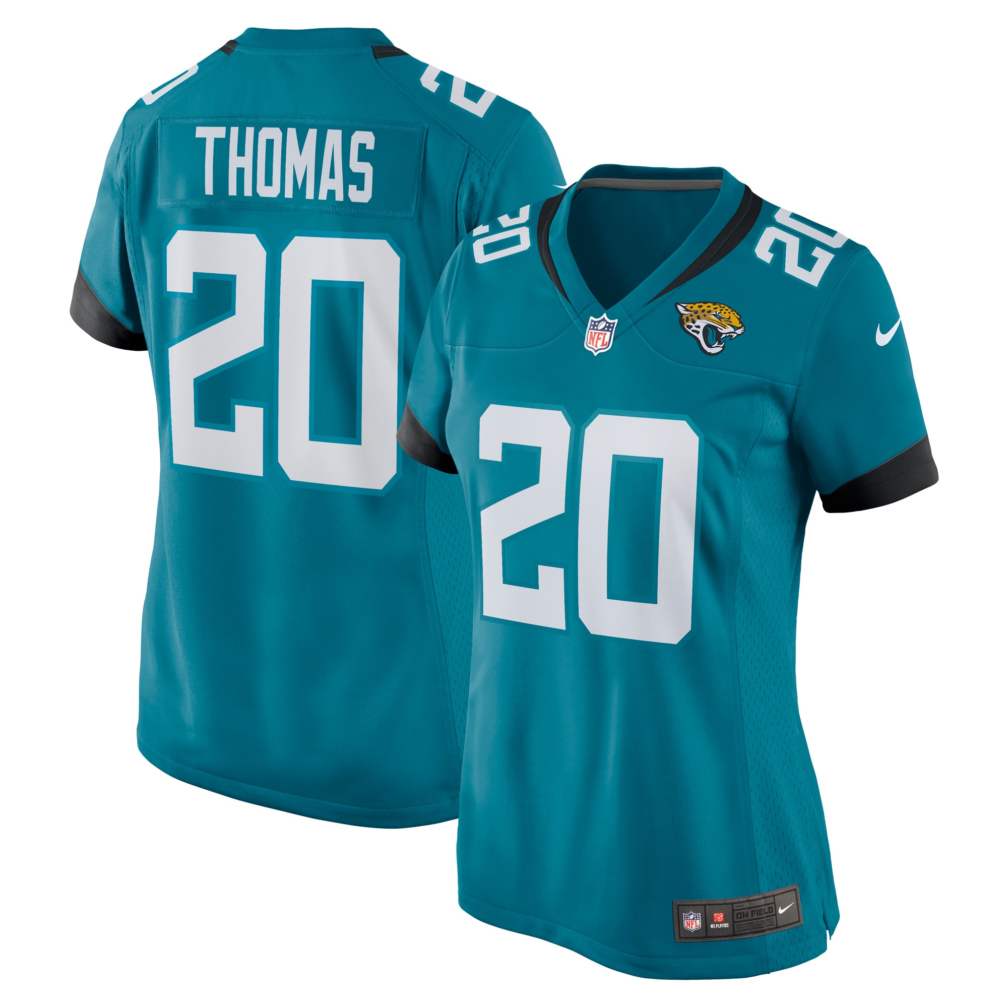 Women's Jacksonville Jaguars Daniel Thomas Teal Game Jersey JS1946 nicesnker