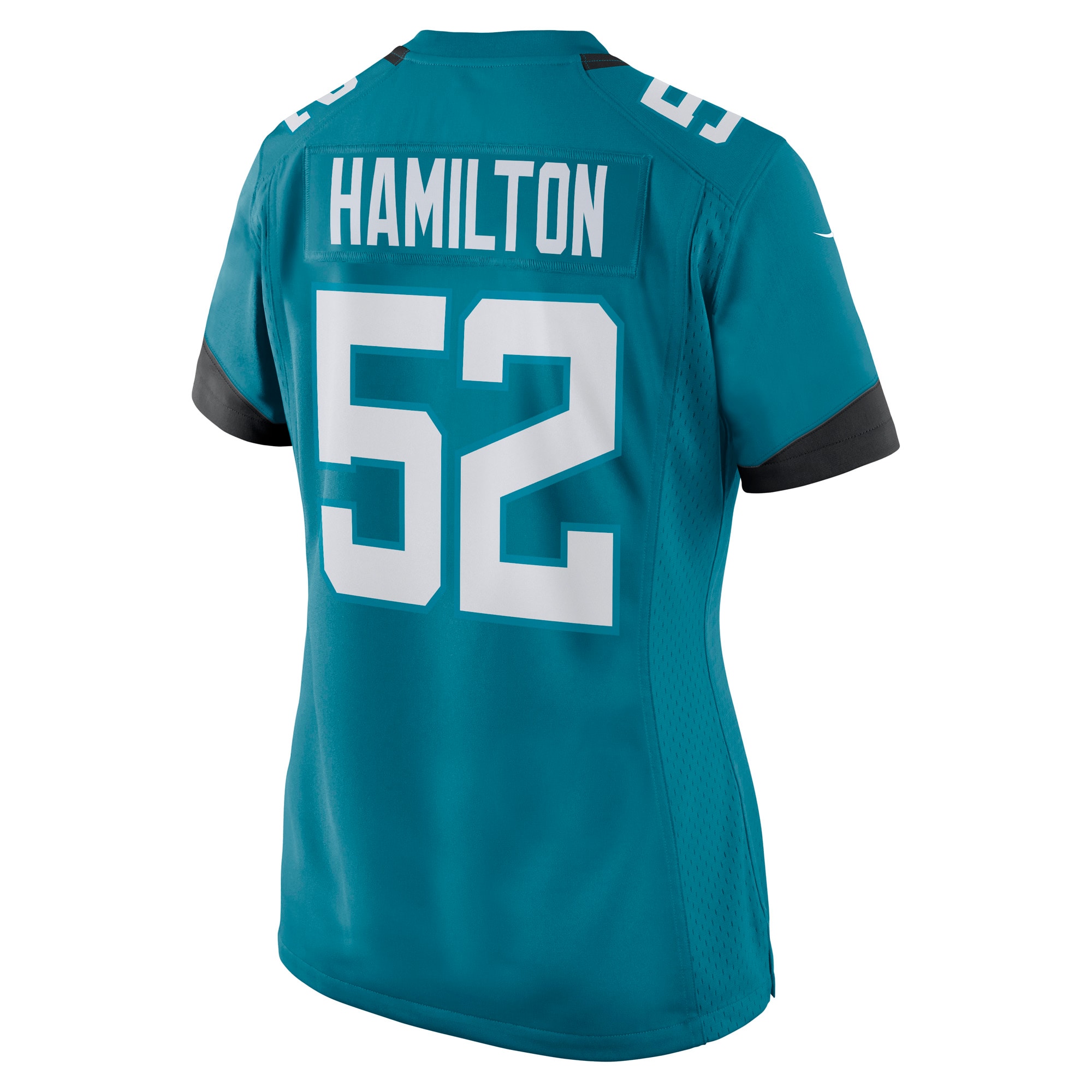 Women's Jacksonville Jaguars DaVon Hamilton Teal Game Jersey JS7079 nicesnker - Image 3