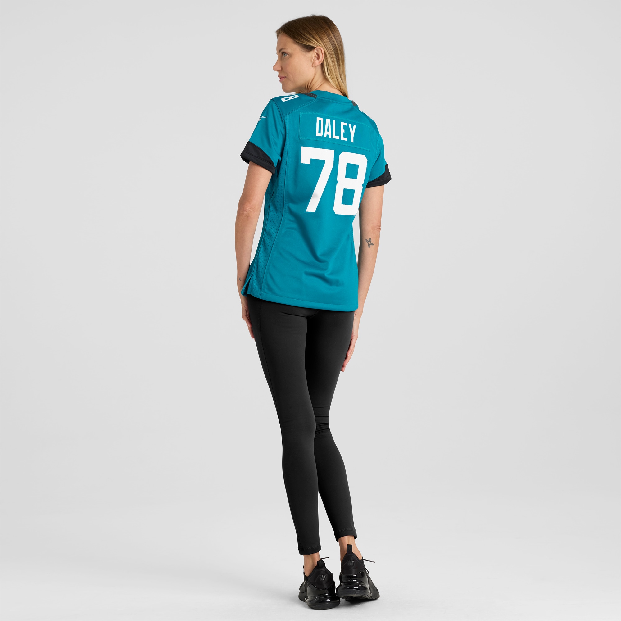 Women's Jacksonville Jaguars Dennis Daley Teal Game Jersey JS3822 nicesnker - Image 5