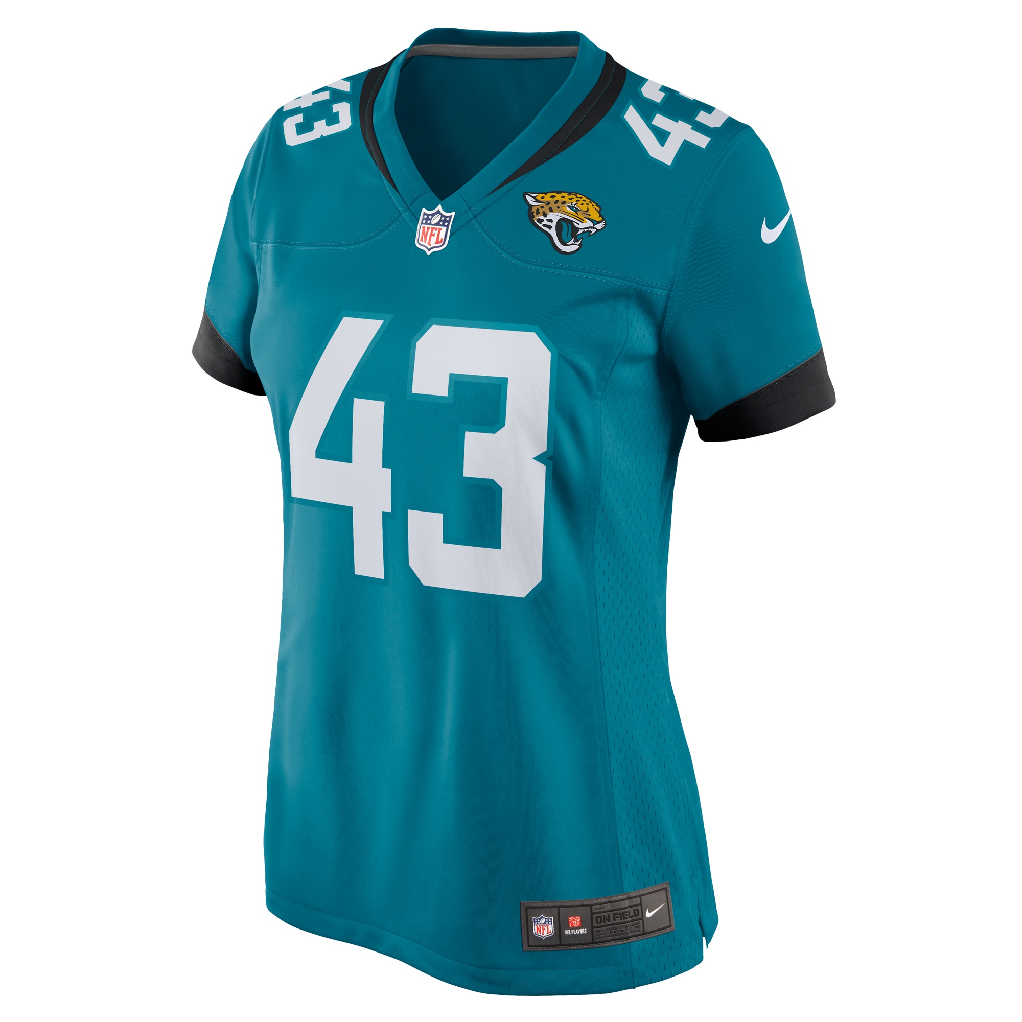 Women's Jacksonville Jaguars Derek Parish Teal Game Jersey JS4381 nicesnker - Image 2
