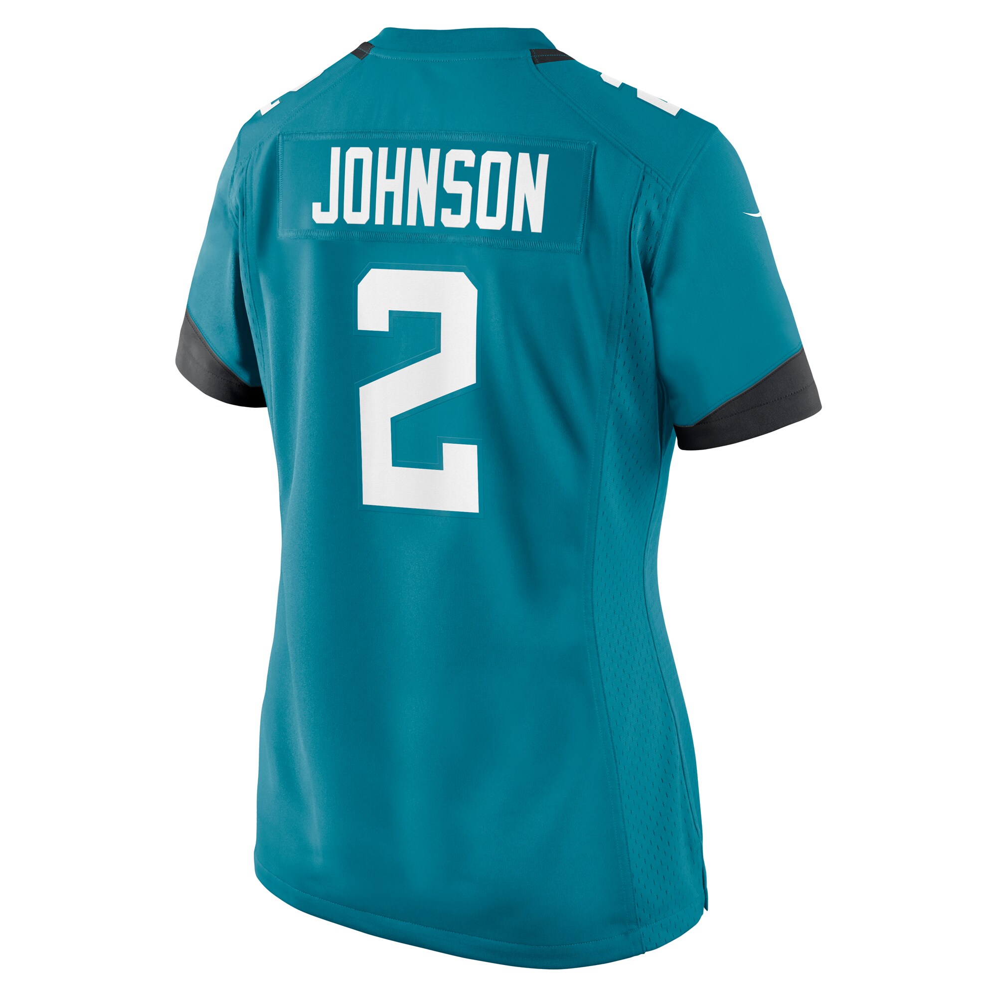 Women's Jacksonville Jaguars D'Ernest Johnson Teal Game Jersey JS7978 nicesnker - Image 3
