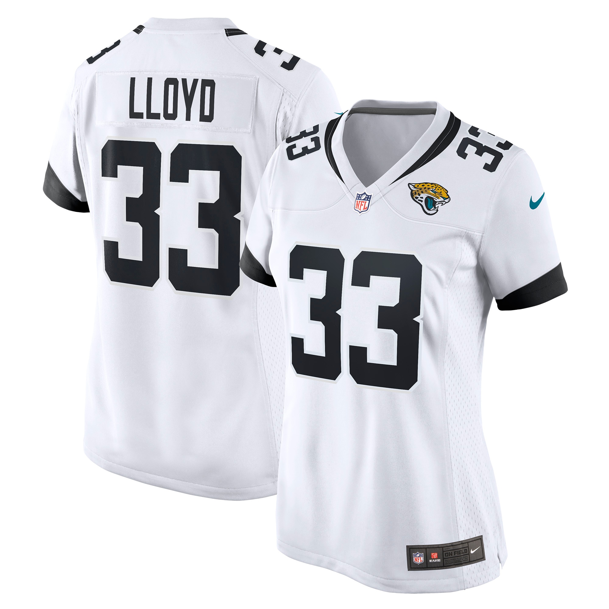 Women's Jacksonville Jaguars Devin Lloyd White Away Game Player Jersey JS2530 nicesnker