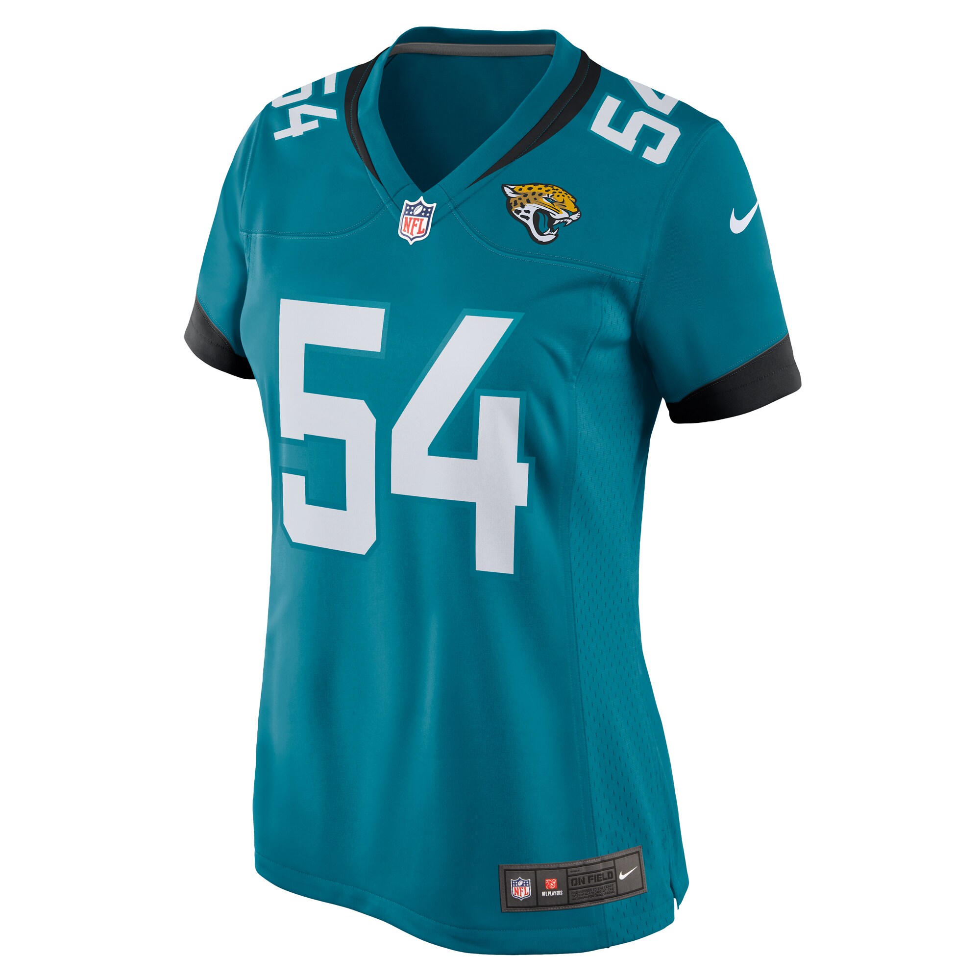 Women's Jacksonville Jaguars DJ Coleman Teal Game Jersey JS3931 nicesnker - Image 2
