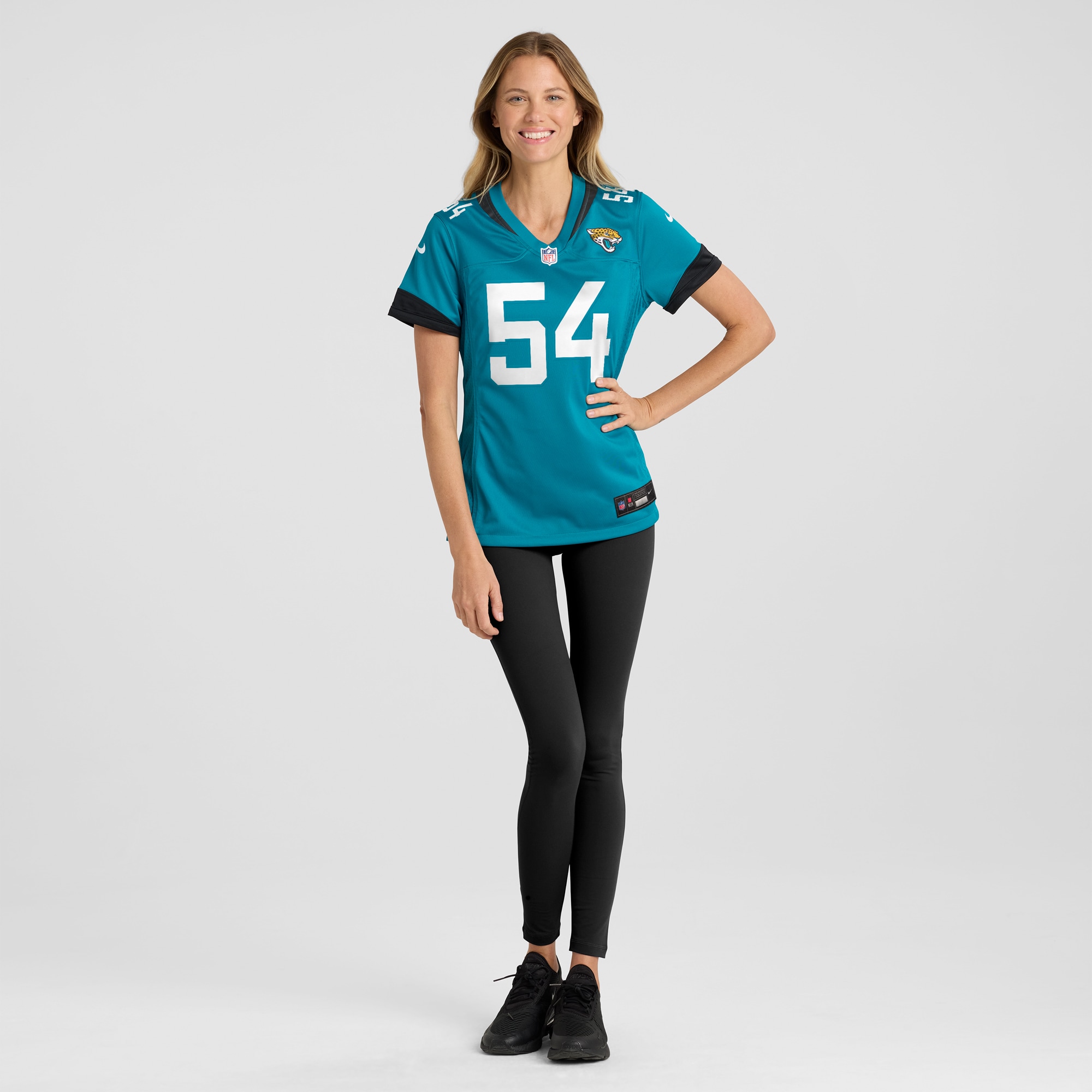 Women's Jacksonville Jaguars DJ Coleman Teal Game Jersey JS3931 nicesnker - Image 4