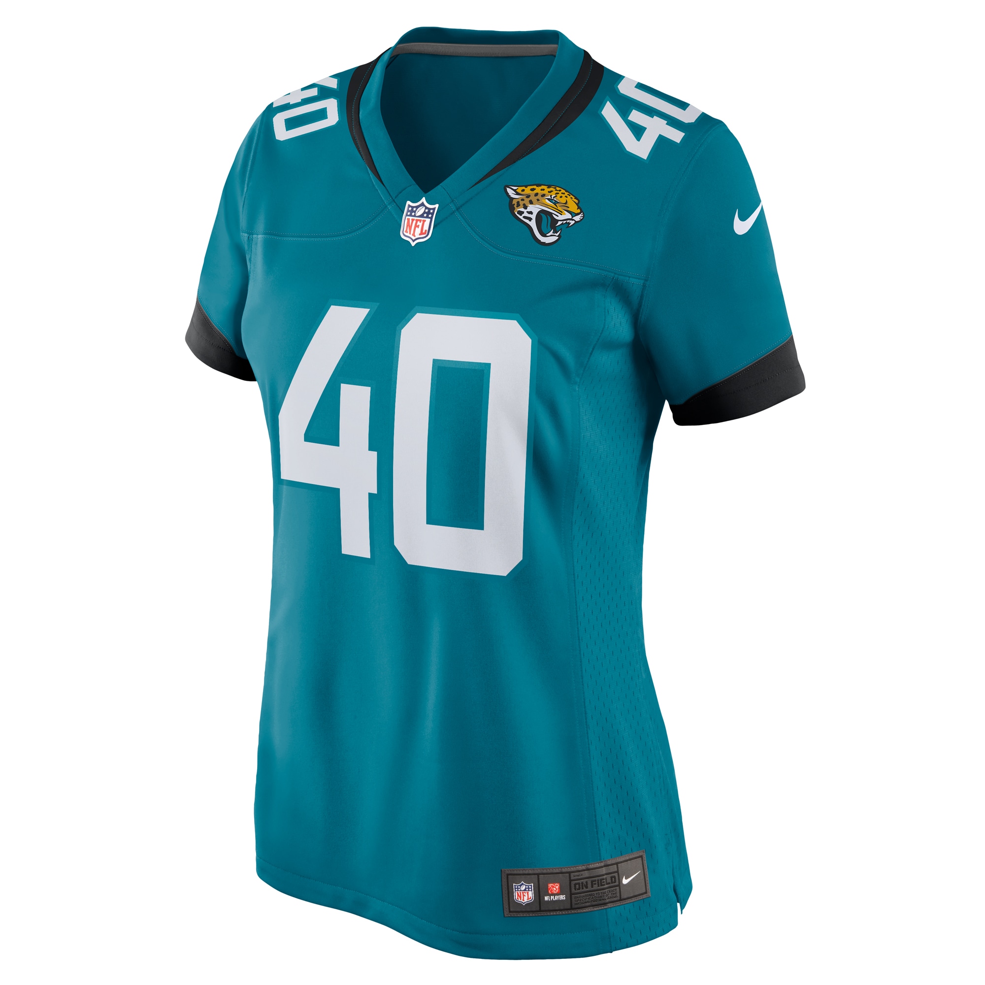 Women's Jacksonville Jaguars Erick Hallett Teal Game Jersey JS8764 nicesnker - Image 2