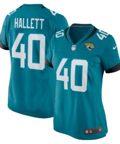Women's Jacksonville Jaguars Erick Hallett Teal Game Jersey JS8764 nicesnker