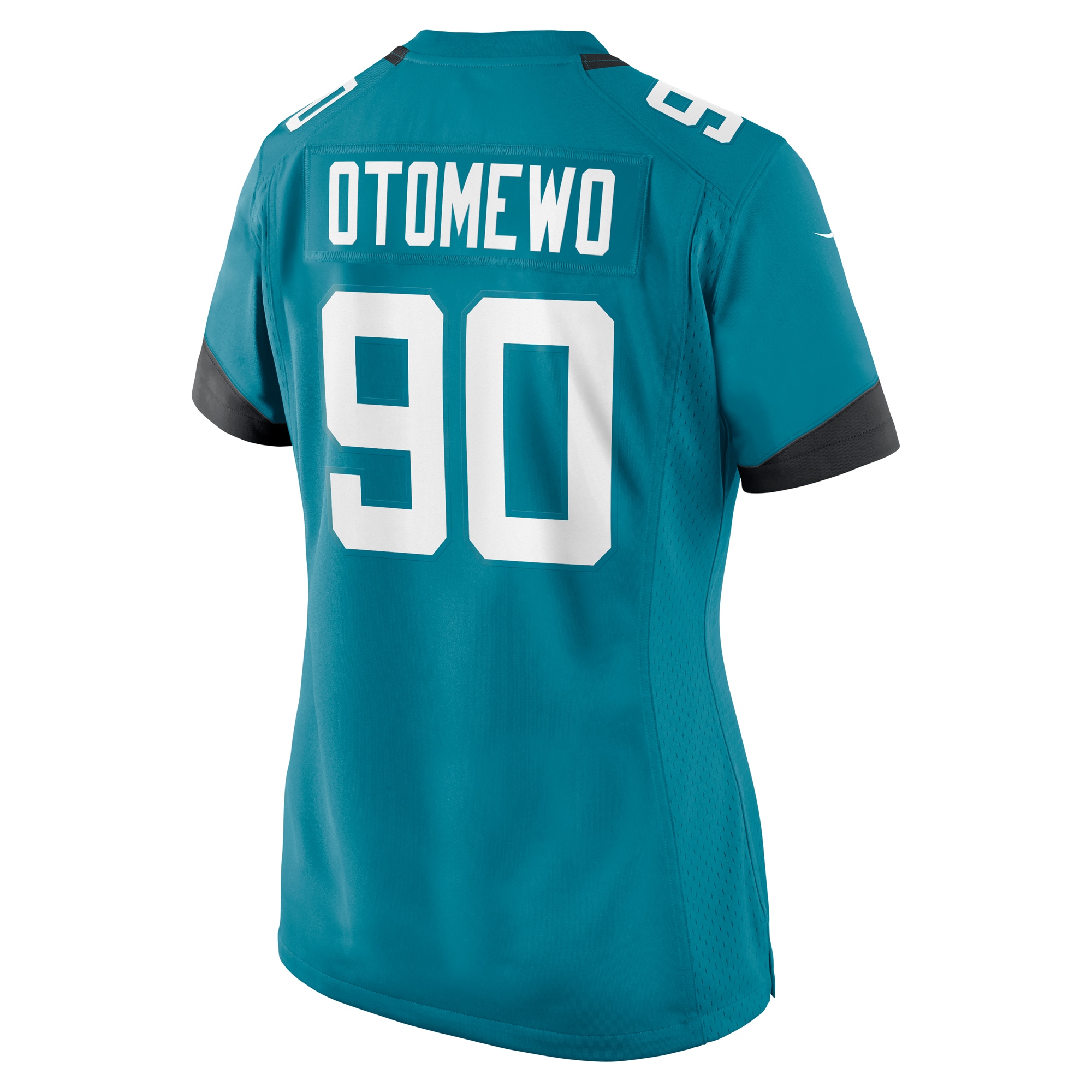 Women's Jacksonville Jaguars Esezi Otomewo Teal Game Jersey JS9949 nicesnker - Image 3