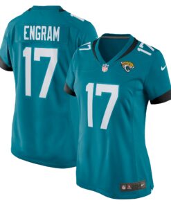 Women's Jacksonville Jaguars Evan Engram Teal Game Jersey JS5656 nicesnker