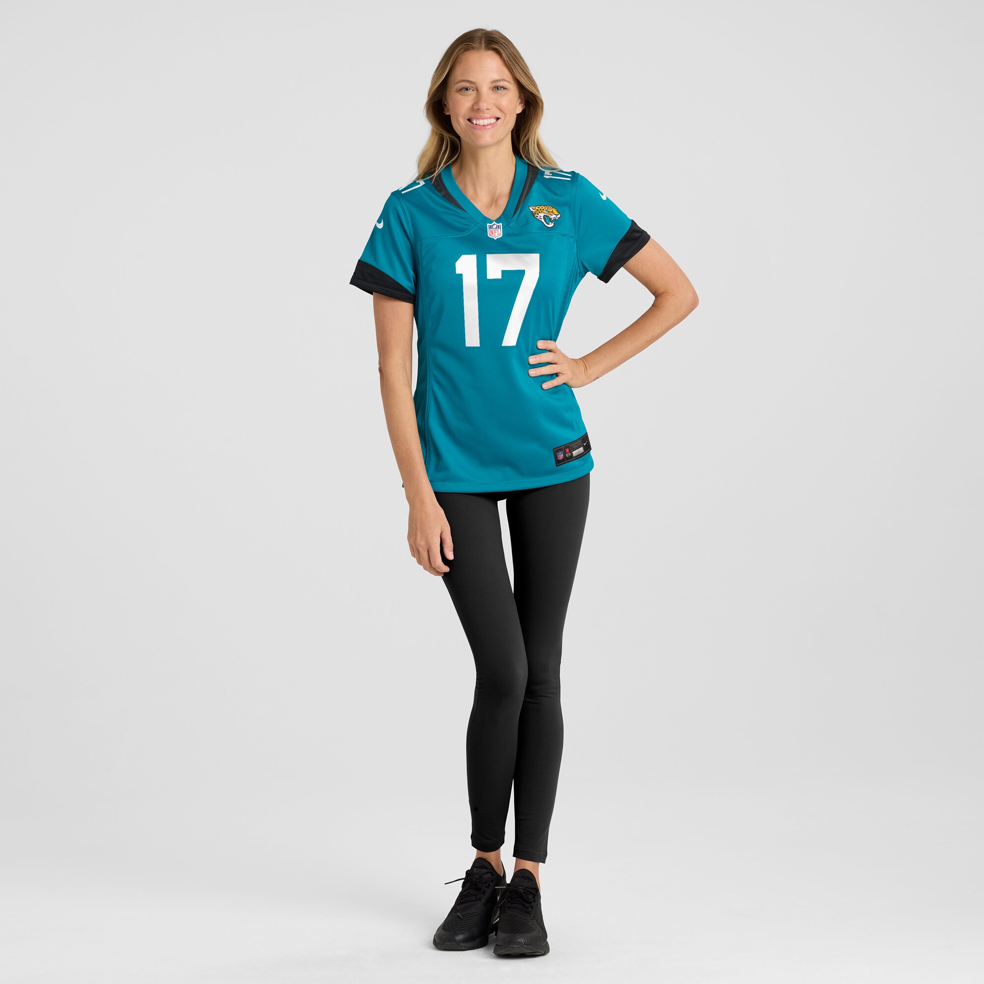 Women's Jacksonville Jaguars Evan Engram Teal Game Jersey JS5656 nicesnker - Image 4