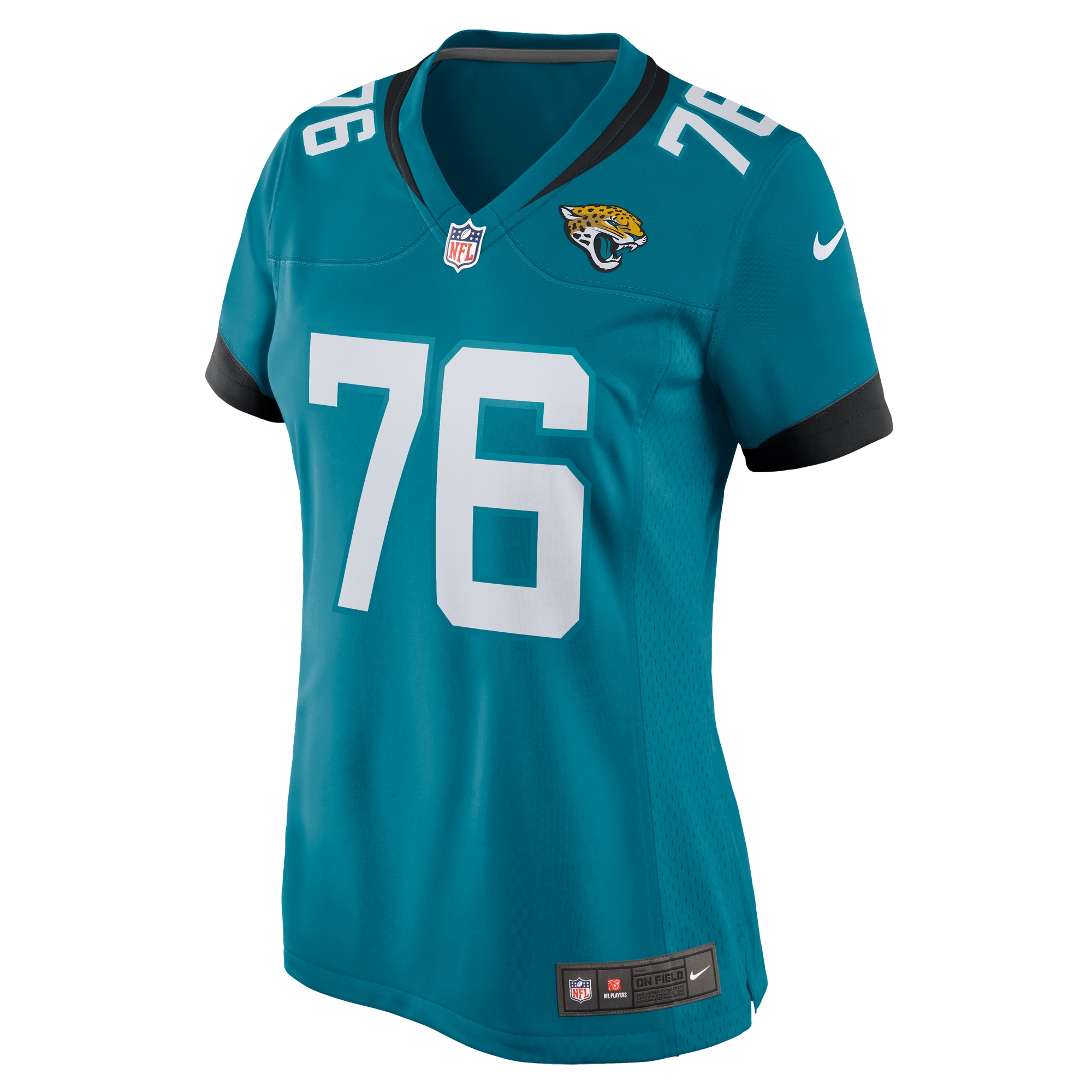 Women's Jacksonville Jaguars Ezra Cleveland Teal Game Jersey JS3393 nicesnker - Image 2