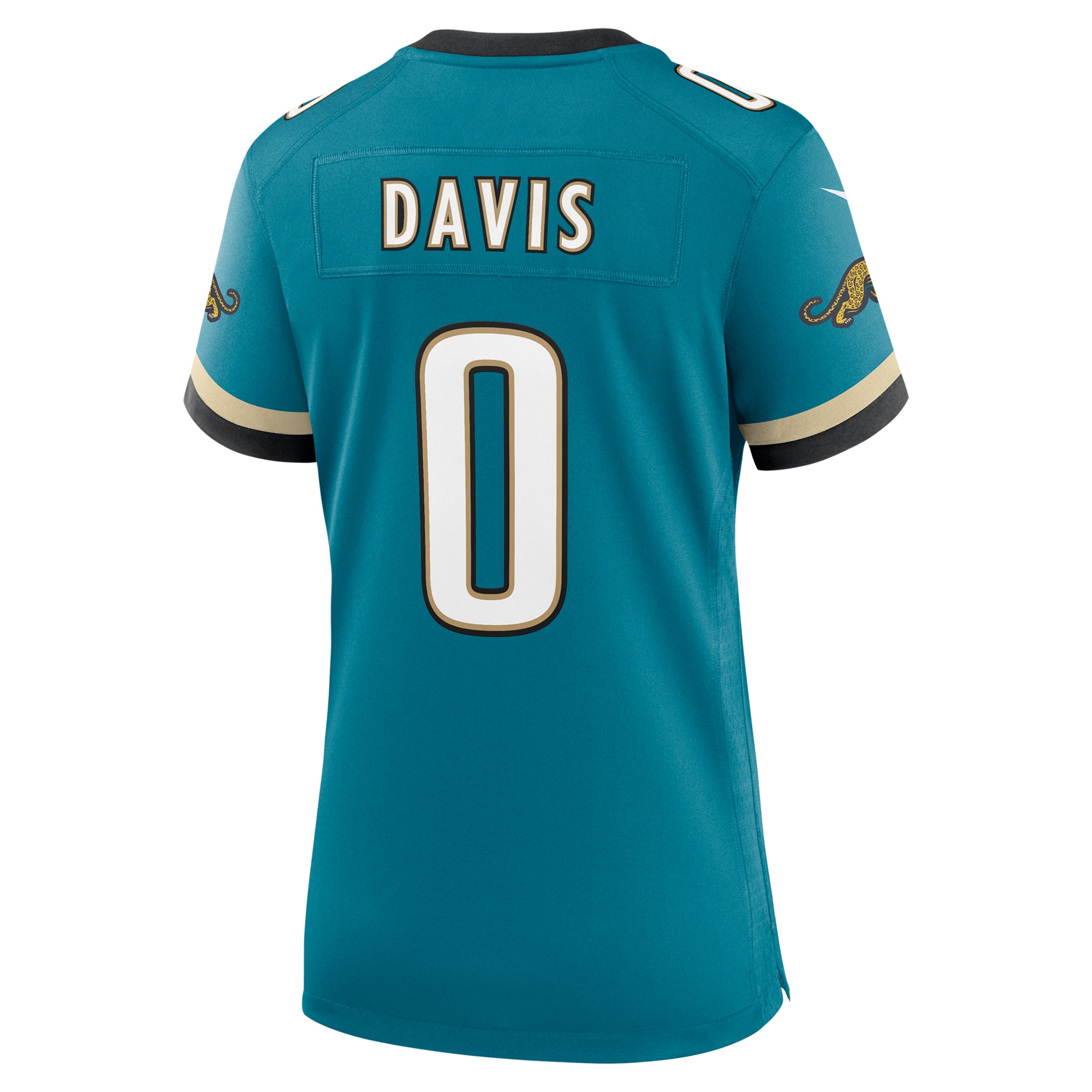 Women's Jacksonville Jaguars Gabe Davis Teal Prowler Throwback Game Jersey JS1137 nicesnker - Image 3
