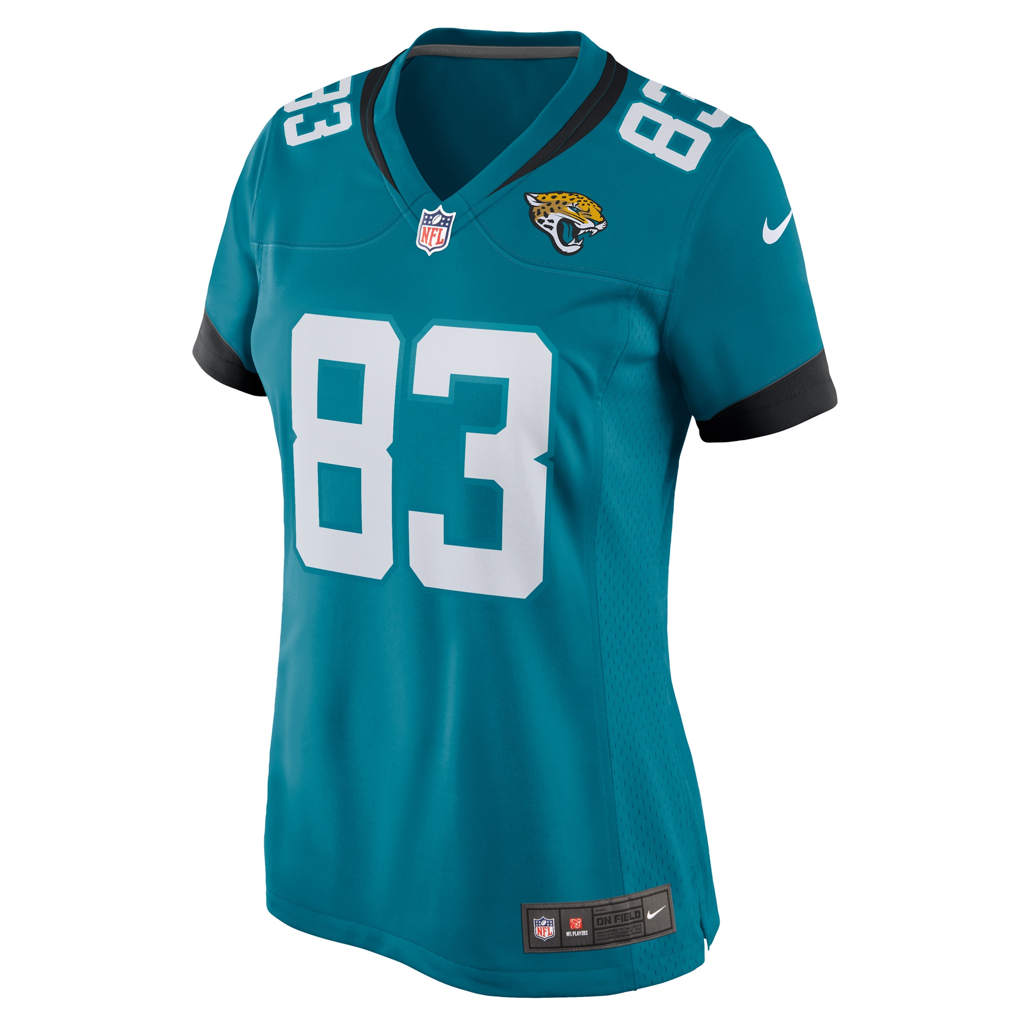 Women's Jacksonville Jaguars Jacob Harris Teal Game Jersey JS2210 nicesnker - Image 2