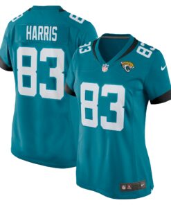 Women's Jacksonville Jaguars Jacob Harris Teal Game Jersey JS2210 nicesnker