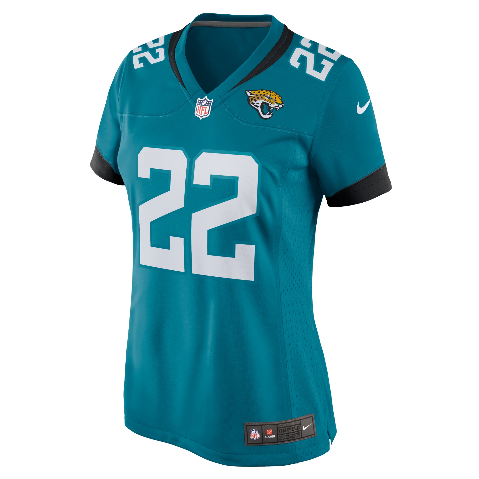 Women's Jacksonville Jaguars Jamycal Hasty Teal Game Player Jersey JS8821 nicesnker - Image 2