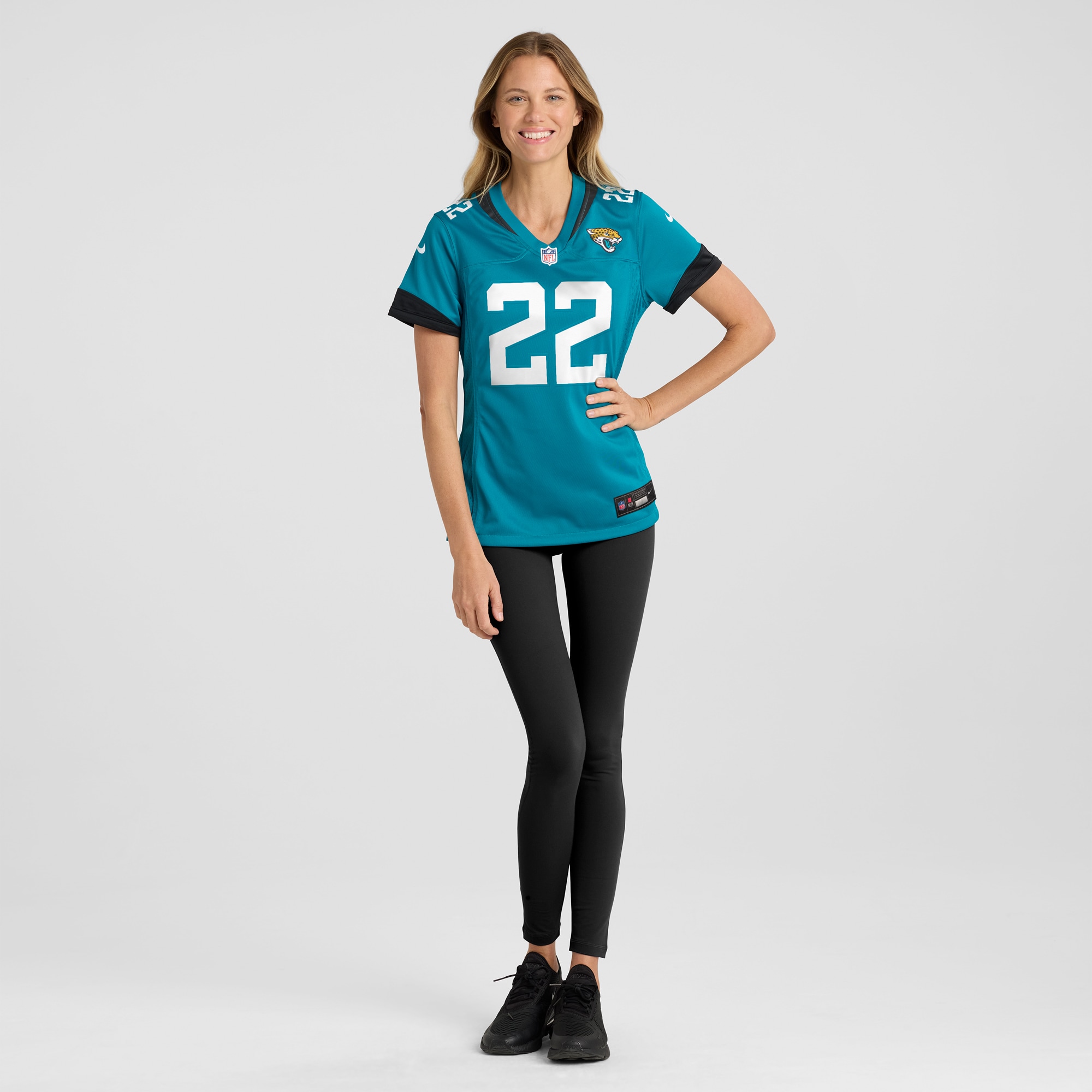 Women's Jacksonville Jaguars Jamycal Hasty Teal Game Player Jersey JS8821 nicesnker - Image 4