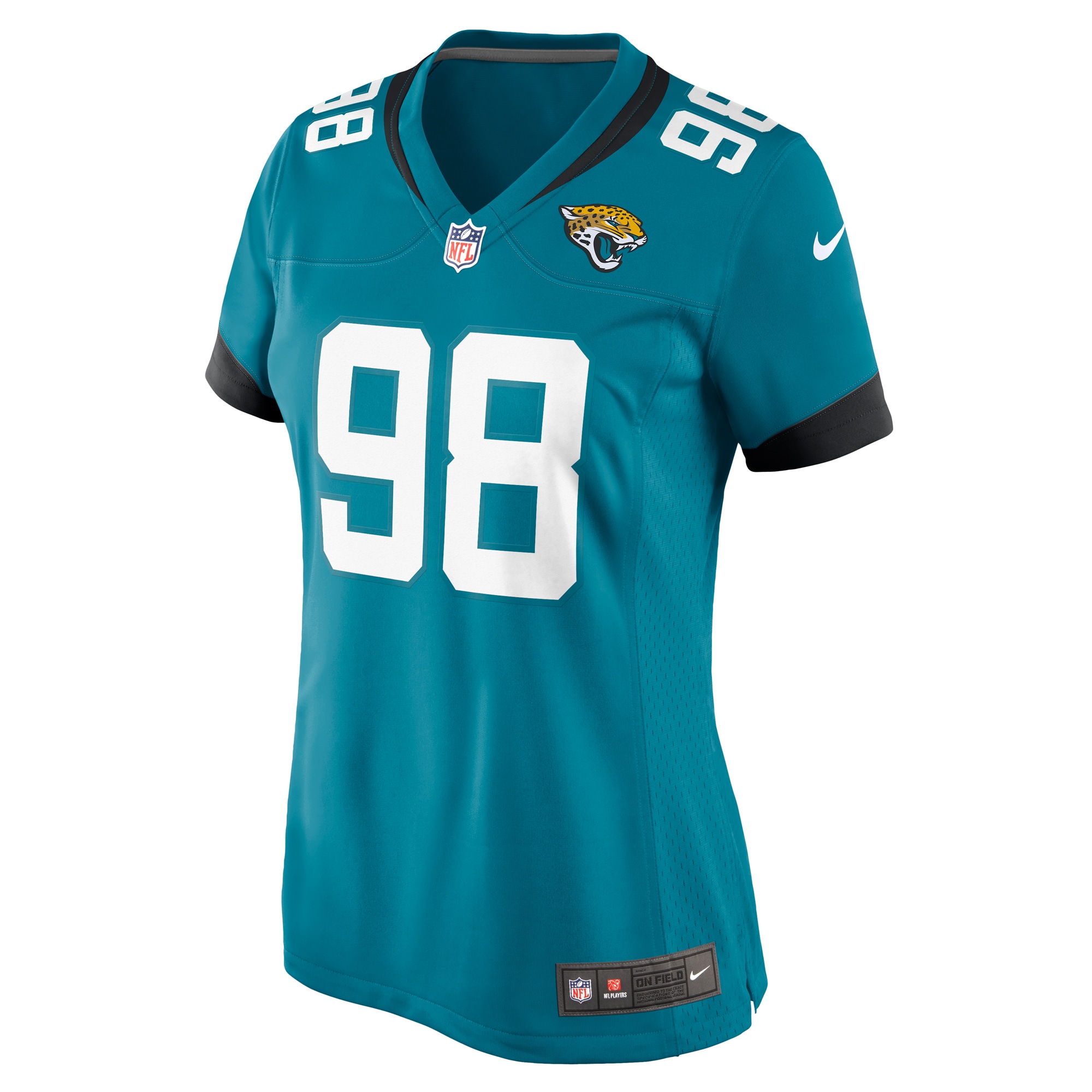 Women's Jacksonville Jaguars Jefferson Teal Game Jersey JS1221 nicesnker - Image 2