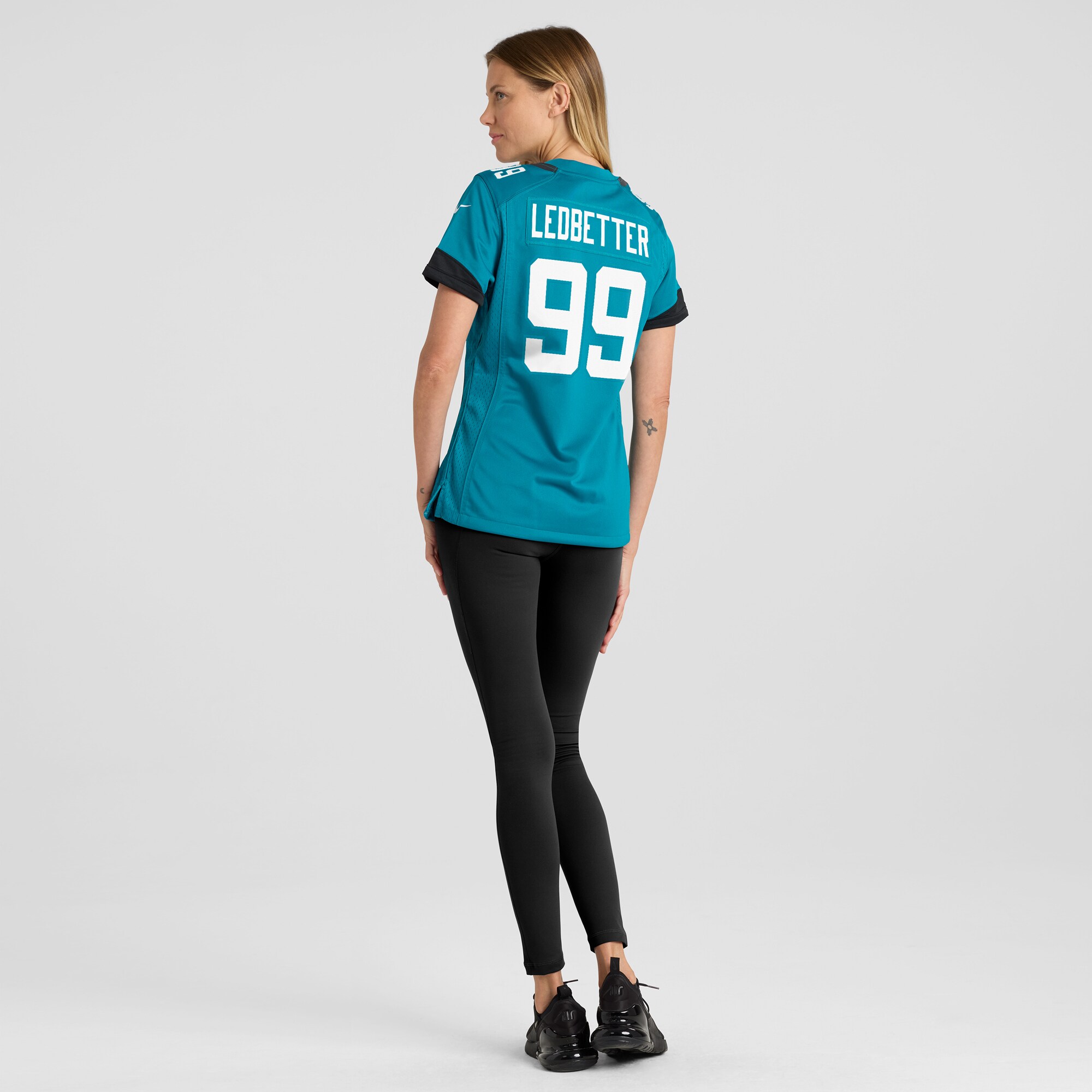 Women's Jacksonville Jaguars Jeremiah Ledbetter Teal Home Game Player Jersey JS3918 nicesnker - Image 5
