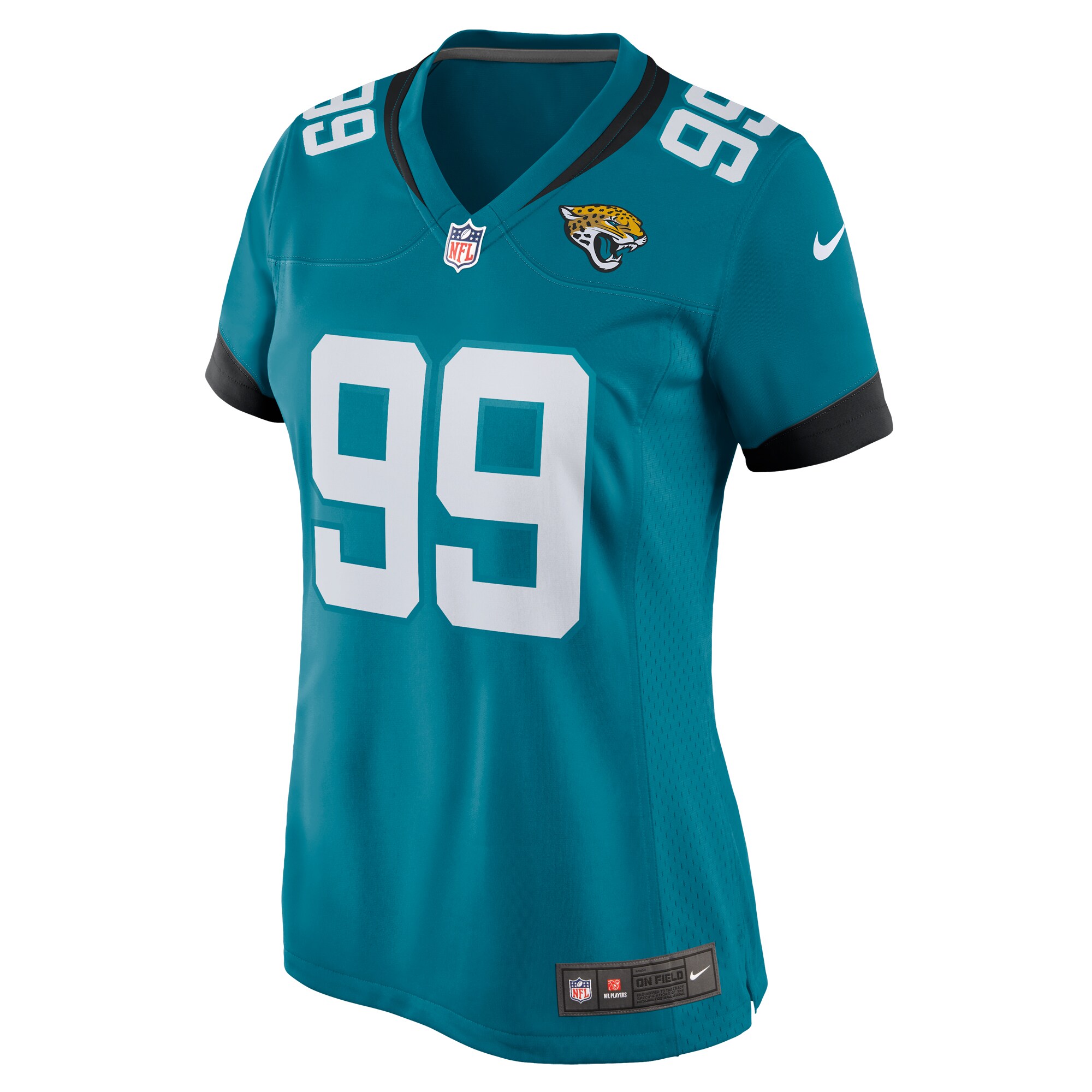 Women's Jacksonville Jaguars Jeremiah Ledbetter Teal Home Game Player Jersey JS3918 nicesnker - Image 2