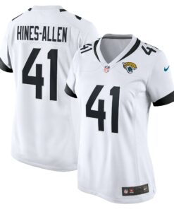 Women's Jacksonville Jaguars Josh Hines-Allen White Player Game Jersey JS3472 nicesnker