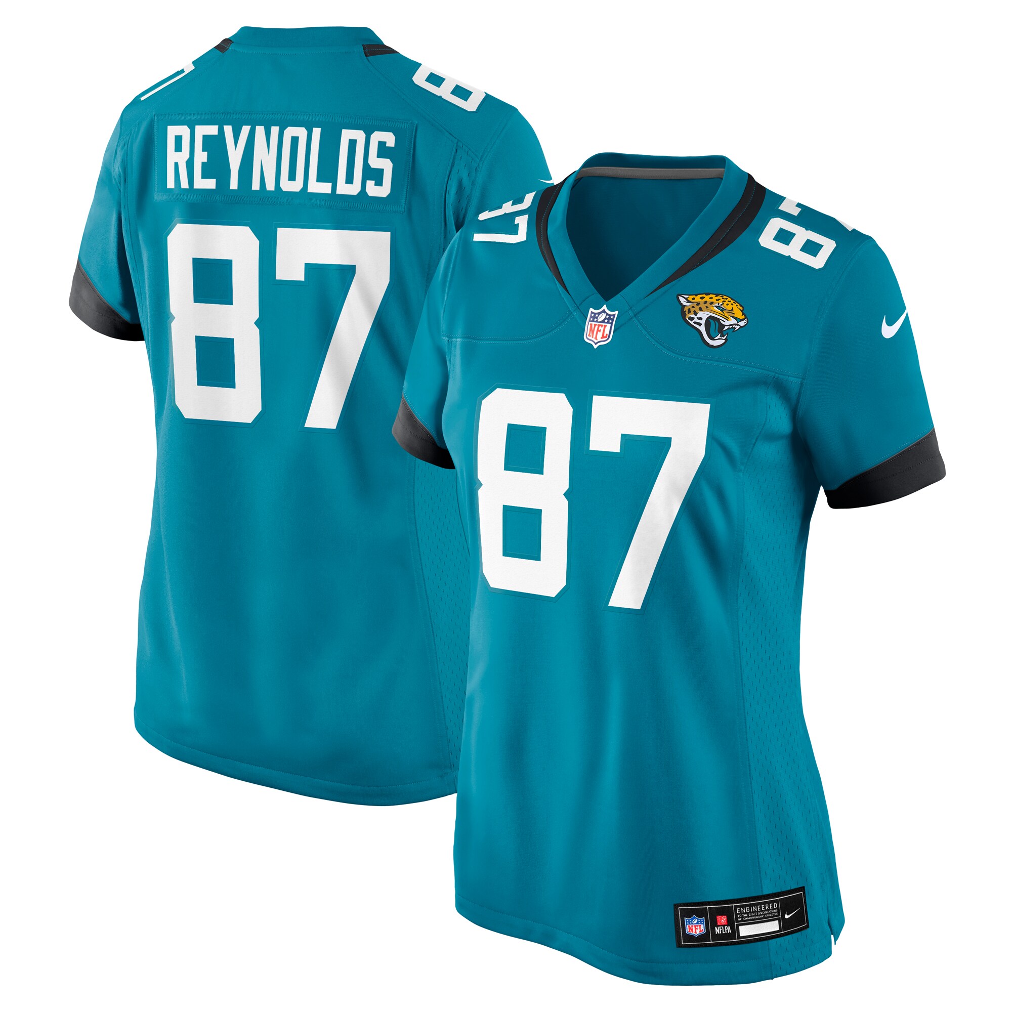 Women's Jacksonville Jaguars Josh Reynolds Teal Team Game Jersey JS5574 nicesnker