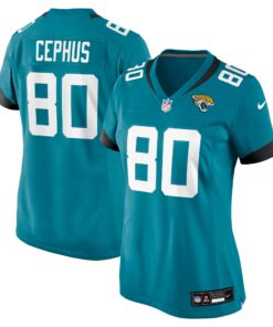 Women's Jacksonville Jaguars Joshua Cephus Teal Game Jersey JS4686 nicesnker