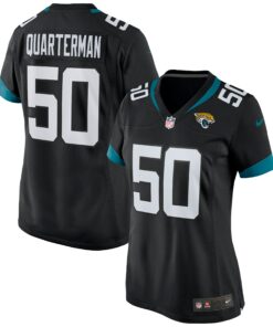 Women's Jacksonville Jaguars Shaquille Quarterman Black Game Jersey JS3486 nicesnker