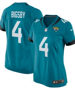 Women's Jacksonville Jaguars Tank Bigsby Teal Game Jersey JS3045 nicesnker