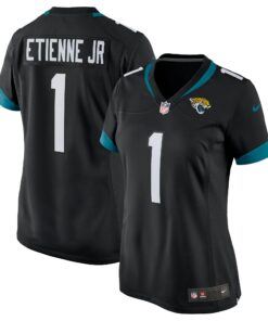 Women's Jacksonville Jaguars Travis Etienne Black Game Jersey JS6269 nicesnker