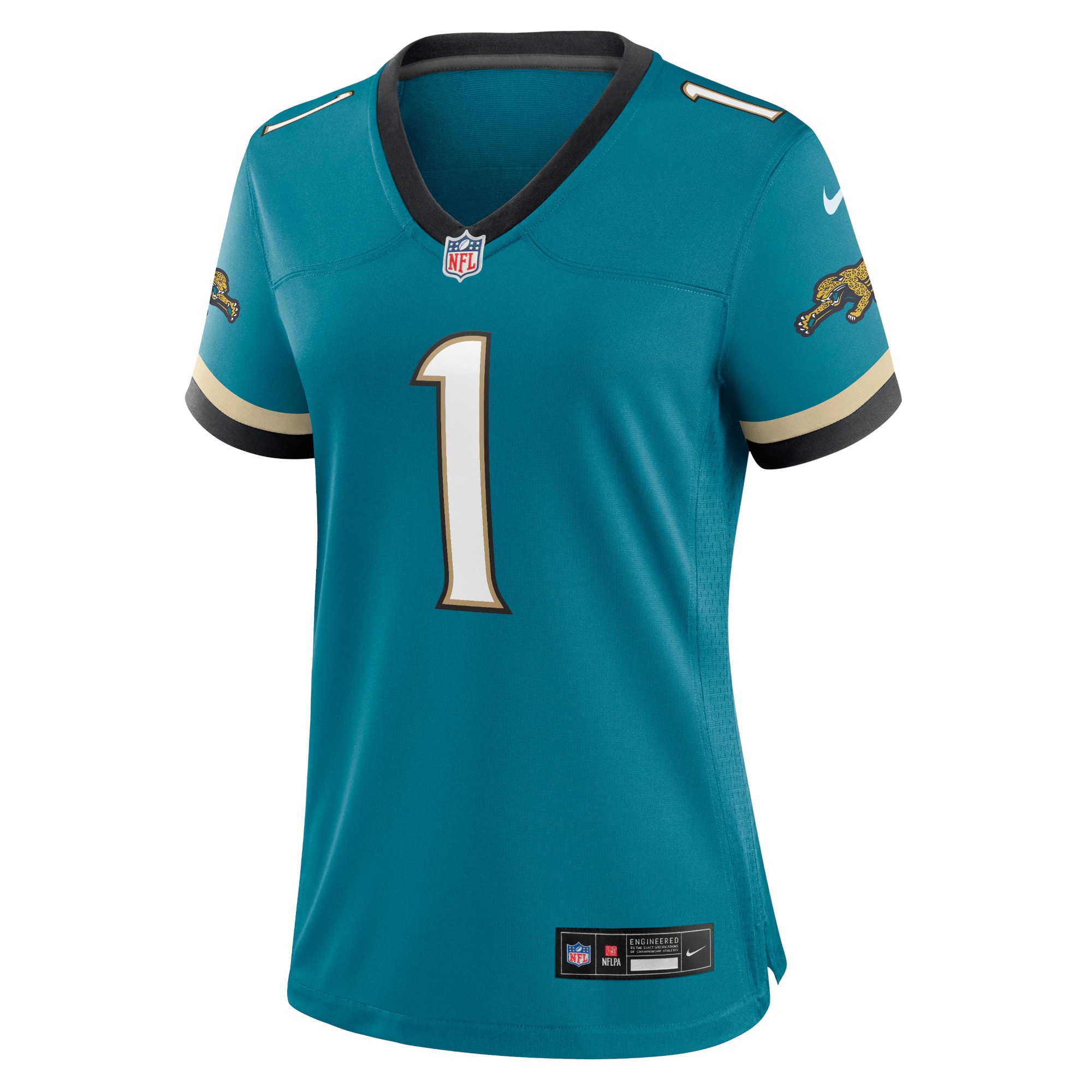 Women's Jacksonville Jaguars Travis Etienne Jr Teal Prowler Throwback Game Jersey JS9153 nicesnker - Image 2