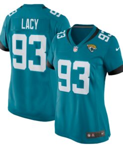 Women's Jacksonville Jaguars Tyler Lacy Teal Team Game Jersey JS7904 nicesnker