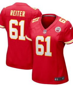 Women's Kansas City Chiefs Austin Reiter Red Game Player Jersey JS7424 nicesnker