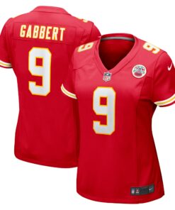 Women's Kansas City Chiefs Blaine Gabbert Red Game Jersey JS3116 nicesnker