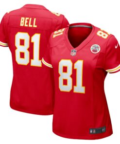 Women's Kansas City Chiefs Blake Bell Red Game Player Jersey JS3890 nicesnker