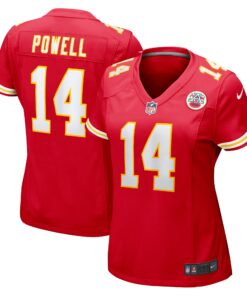 Women's Kansas City Chiefs Cornell Powell Red Game Player Jersey JS5677 nicesnker