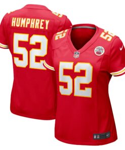 Women's Kansas City Chiefs Creed Humphrey Red Game Jersey JS1651 nicesnker