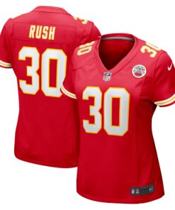 Women's Kansas City Chiefs Darius Rush Red Team Game Jersey JS3514 nicesnker