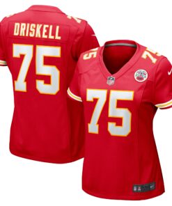 Women's Kansas City Chiefs Ethan Driskell Red Game Jersey JS3052 nicesnker