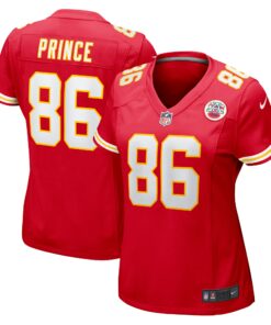 Women's Kansas City Chiefs Gerrit Prince Red Team Game Jersey JS2846 nicesnker