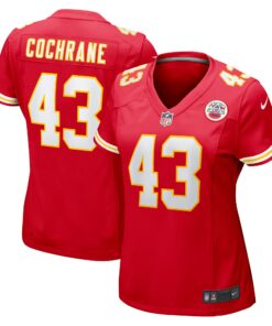 Women's Kansas City Chiefs Jack Cochrane Red Game Player Jersey JS8621 nicesnker