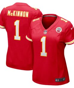 Women's Kansas City Chiefs Jerick McKinnon Red Game Player Jersey JS8046 nicesnker