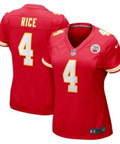 Women's Kansas City Chiefs Rashee Rice Red Game Jersey JS3827 nicesnker