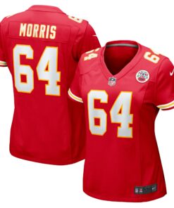 Women's Kansas City Chiefs Wanya Morris Red Game Jersey JS2212 nicesnker