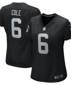 Women's Las Vegas Raiders AJ Cole Black Game Jersey JS8083 nicesnker