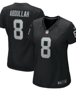 Women's Las Vegas Raiders Ameer Abdullah Black Game Jersey JS6977 nicesnker
